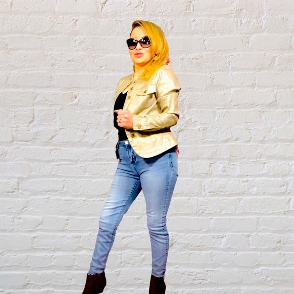 Dana Buchman Foil Snakeskin Jacket - Picture 1 of 4